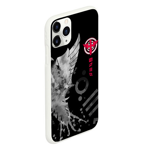 Чехол iPhone 11 Pro матовый 30 STM: Grey Bird / 3D-Белый – фото 2