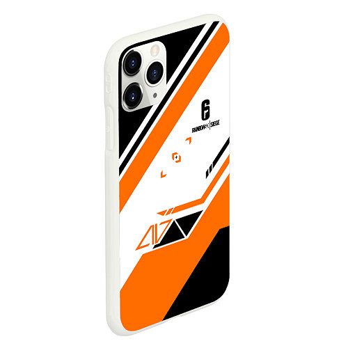 Чехол iPhone 11 Pro матовый R6S: Asimov Orange Style / 3D-Белый – фото 2