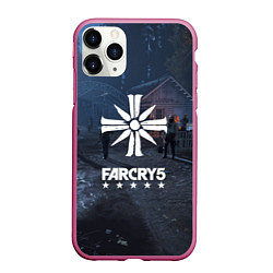 Чехол iPhone 11 Pro матовый Cult Far Cry 5, цвет: 3D-малиновый