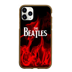 Чехол iPhone 11 Pro матовый The Beatles: Red Flame, цвет: 3D-коричневый