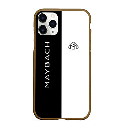 Чехол iPhone 11 Pro матовый Maybach: B&W, цвет: 3D-коричневый