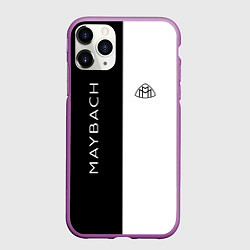 Чехол iPhone 11 Pro матовый Maybach: B&W, цвет: 3D-фиолетовый