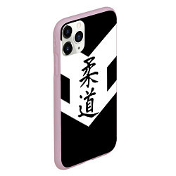 Чехол iPhone 11 Pro матовый Дзюдо: иероглифы, цвет: 3D-розовый — фото 2