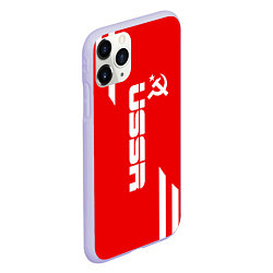 Чехол iPhone 11 Pro матовый USSR: Red Sport, цвет: 3D-светло-сиреневый — фото 2