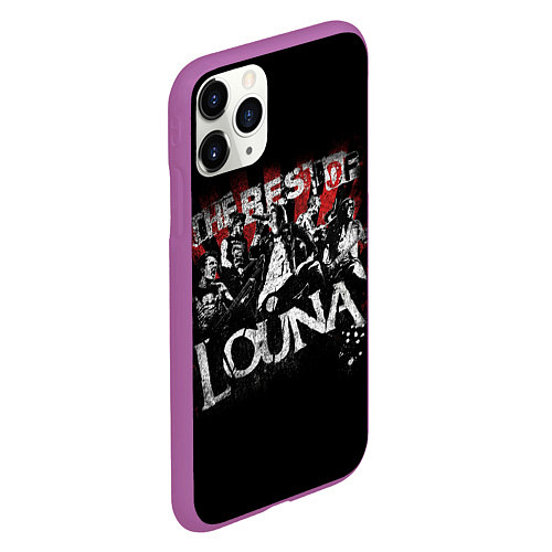 Чехол iPhone 11 Pro матовый The best of Louna / 3D-Фиолетовый – фото 2