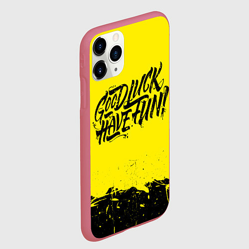 Чехол iPhone 11 Pro матовый GLHF / 3D-Малиновый – фото 2