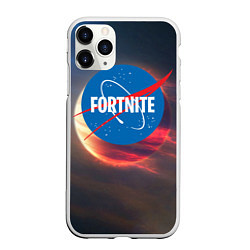 Чехол iPhone 11 Pro матовый Fortnite NASA, цвет: 3D-белый