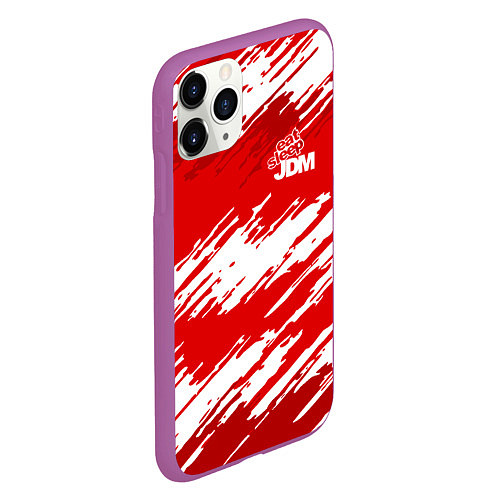 Чехол iPhone 11 Pro матовый Eat Sleep JDM: Breaks / 3D-Фиолетовый – фото 2