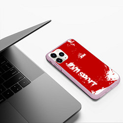 Чехол iPhone 11 Pro матовый Eat Sleep JDM: Red Style, цвет: 3D-розовый — фото 2