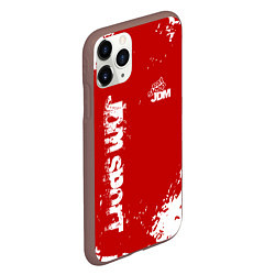 Чехол iPhone 11 Pro матовый Eat Sleep JDM: Red Style, цвет: 3D-коричневый — фото 2
