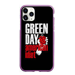 Чехол iPhone 11 Pro матовый Green Day: American Idiot, цвет: 3D-фиолетовый