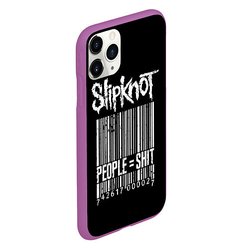 Чехол iPhone 11 Pro матовый Slipknot: People Shit / 3D-Фиолетовый – фото 2