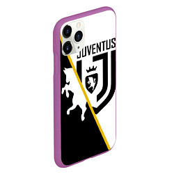 Чехол iPhone 11 Pro матовый FC Juventus: Football Point, цвет: 3D-фиолетовый — фото 2