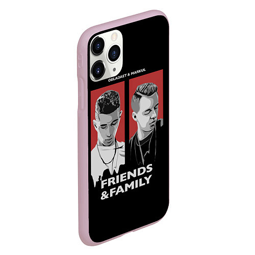 Чехол iPhone 11 Pro матовый Markul: Friends & Family / 3D-Розовый – фото 2