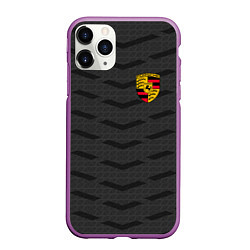 Чехол iPhone 11 Pro матовый Porsche: Grey Sport, цвет: 3D-фиолетовый