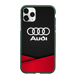 Чехол iPhone 11 Pro матовый Audi: Grey Carbon