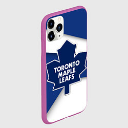 Чехол iPhone 11 Pro матовый Toronto Maple Leafs, цвет: 3D-фиолетовый — фото 2