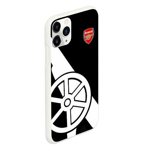 Чехол iPhone 11 Pro матовый FC Arsenal: Exclusive / 3D-Белый – фото 2