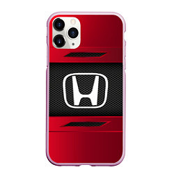 Чехол iPhone 11 Pro матовый Honda Sport, цвет: 3D-розовый