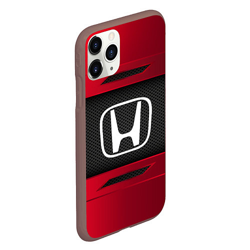 Чехол iPhone 11 Pro матовый Honda Sport / 3D-Коричневый – фото 2