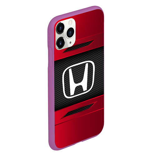 Чехол iPhone 11 Pro матовый Honda Sport / 3D-Фиолетовый – фото 2