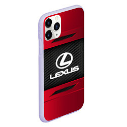 Чехол iPhone 11 Pro матовый Lexus Sport, цвет: 3D-светло-сиреневый — фото 2