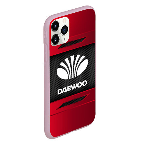 Чехол iPhone 11 Pro матовый Daewoo Sport / 3D-Розовый – фото 2