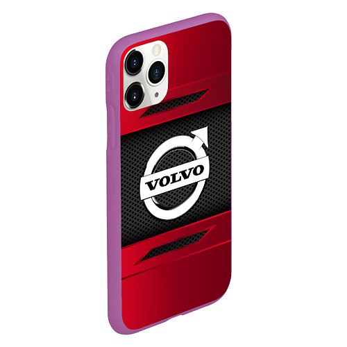 Чехол iPhone 11 Pro матовый Volvo Sport / 3D-Фиолетовый – фото 2