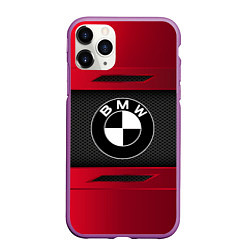 Чехол iPhone 11 Pro матовый BMW SPORT, цвет: 3D-фиолетовый