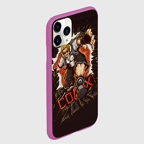 Чехол iPhone 11 Pro матовый Comix Zone / 3D-Фиолетовый – фото 2