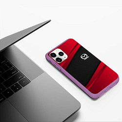 Чехол iPhone 11 Pro матовый Mazda: Red Sport, цвет: 3D-фиолетовый — фото 2