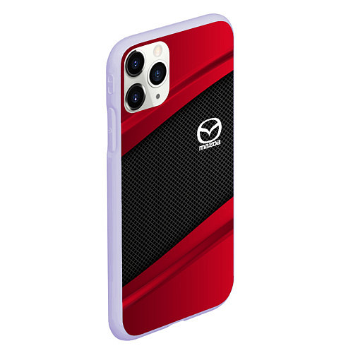 Чехол iPhone 11 Pro матовый Mazda: Red Sport / 3D-Светло-сиреневый – фото 2