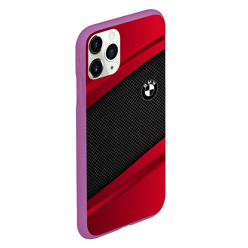 Чехол iPhone 11 Pro матовый BMW Sport / 3D-Фиолетовый – фото 2