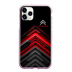 Чехол iPhone 11 Pro матовый Citroen: Red sport, цвет: 3D-розовый