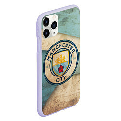 Чехол iPhone 11 Pro матовый FC Man City: Old Style, цвет: 3D-светло-сиреневый — фото 2