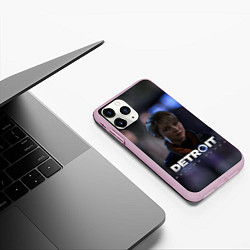 Чехол iPhone 11 Pro матовый Detroit: Kara, цвет: 3D-розовый — фото 2