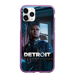 Чехол iPhone 11 Pro матовый Detroit: Markus, цвет: 3D-фиолетовый