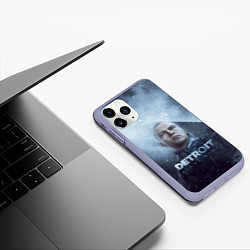 Чехол iPhone 11 Pro матовый Become Human, цвет: 3D-светло-сиреневый — фото 2