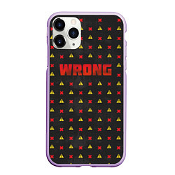 Чехол iPhone 11 Pro матовый Wrong OBLADAET, цвет: 3D-сиреневый