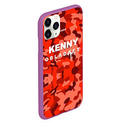 Чехол iPhone 11 Pro матовый Kenny: Obladaet Camo, цвет: 3D-фиолетовый — фото 2