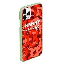 Чехол iPhone 11 Pro матовый Kenny: Obladaet Camo, цвет: 3D-салатовый — фото 2