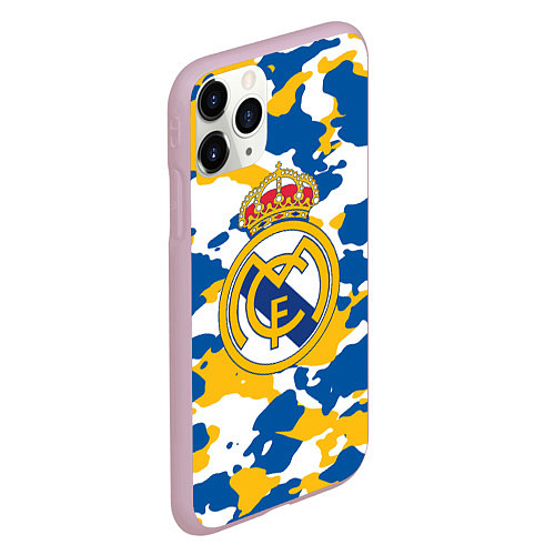 Чехол iPhone 11 Pro матовый Real Madrid: Camo / 3D-Розовый – фото 2