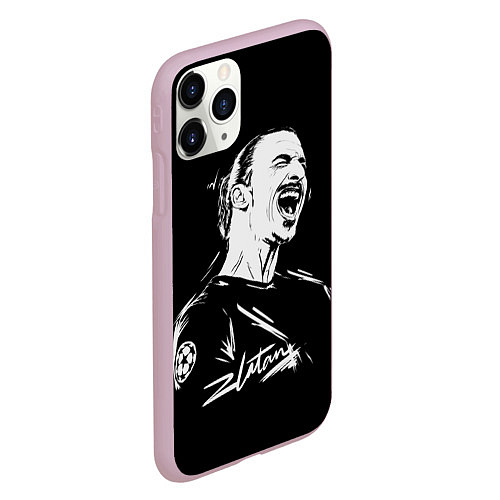 Чехол iPhone 11 Pro матовый Zlatan Ibrahimovic / 3D-Розовый – фото 2