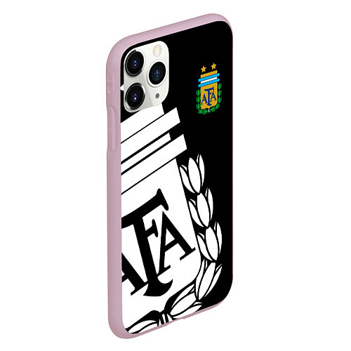 Чехол iPhone 11 Pro матовый Argentina Team: Exclusive / 3D-Розовый – фото 2