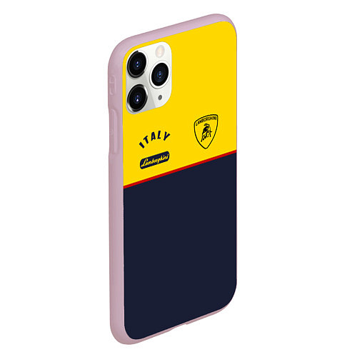 Чехол iPhone 11 Pro матовый Italy Lamborghini / 3D-Розовый – фото 2