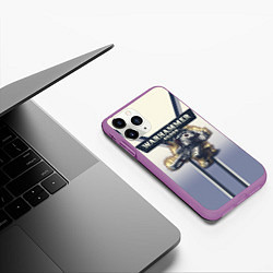 Чехол iPhone 11 Pro матовый Warhammer 40000: Tau Empire, цвет: 3D-фиолетовый — фото 2