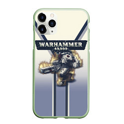 Чехол iPhone 11 Pro матовый Warhammer 40000: Tau Empire, цвет: 3D-салатовый