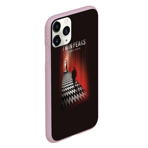 Чехол iPhone 11 Pro матовый Twin Peaks: Firewalk with me / 3D-Розовый – фото 2