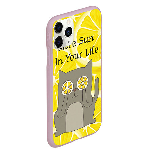 Чехол iPhone 11 Pro матовый More Sun In Your Life / 3D-Розовый – фото 2