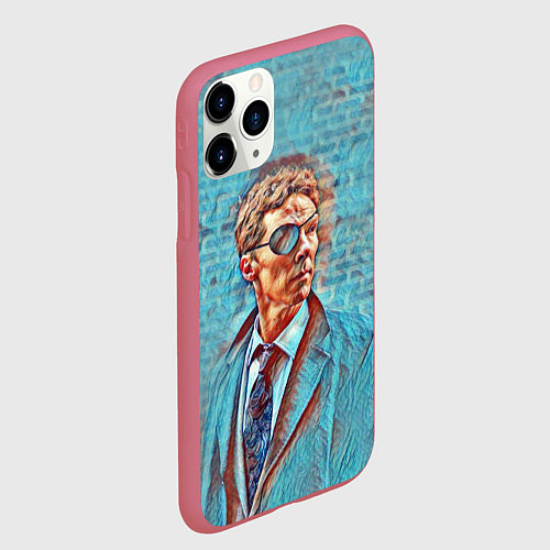 Чехол iPhone 11 Pro матовый Melrose Patrick / 3D-Малиновый – фото 2